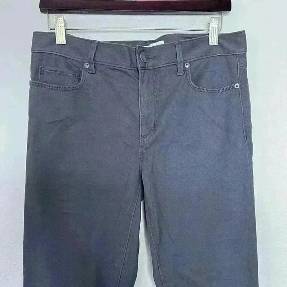ANN TAYLOR LOFT Skinny Leg Mid Rise Gray Womens Size 28 / 6 Legging - Picture 2 of 6